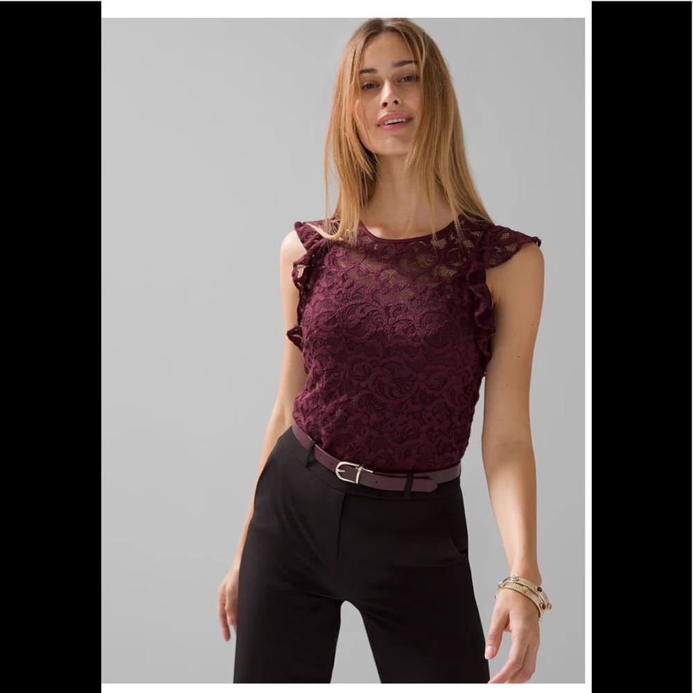 High neck lace blouse